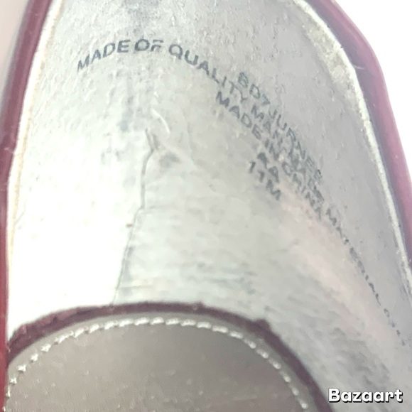 Bandolino Burgundy Floral Peep-Toe Heels - Picture 6 of 6